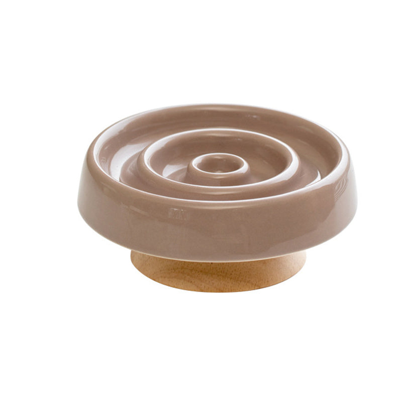 Anti-Gulping Ceramic Slow Feeder Bowl
